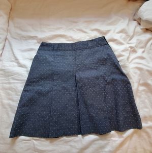Polka Dot Pleated Mini Skirt